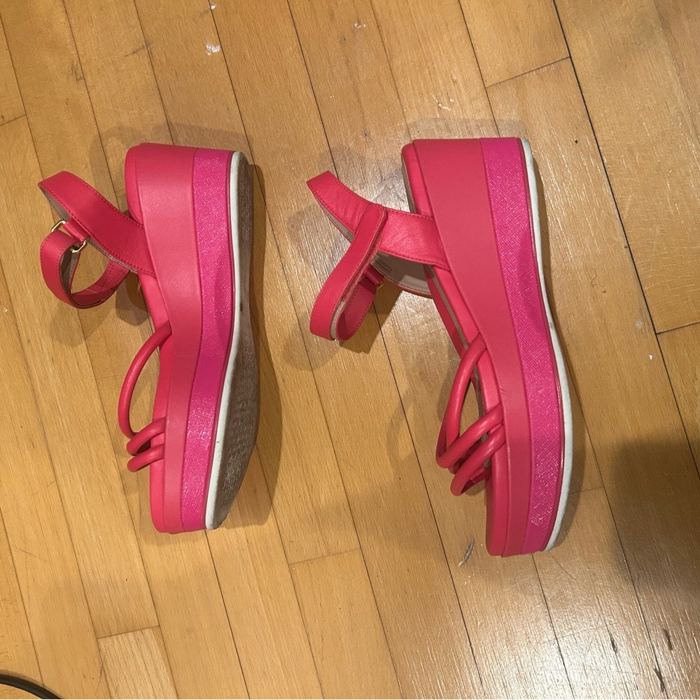 🩷❤️ Red and Pink Platform Sandals ❤️🩷
